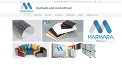 Desktop Screenshot of marmarareklam.com